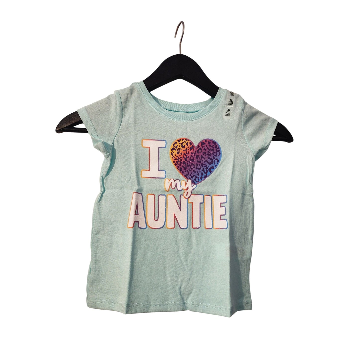 Baby And Toddler Girls Love My Auntie Graphic Tee - blue
