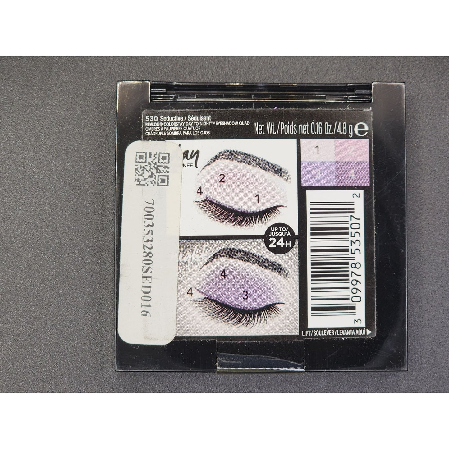 Revlon ColorStay Day to Night Eyeshadow Quad – Seductive (530) | 4-Color Palette