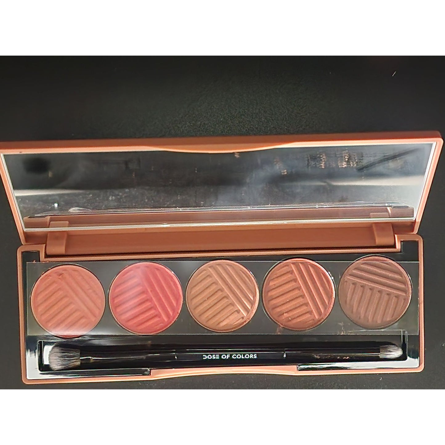 Dose of Colors Sassy Siennas Eyeshadow Palette 5 Warm Peachy-Neutral Tones