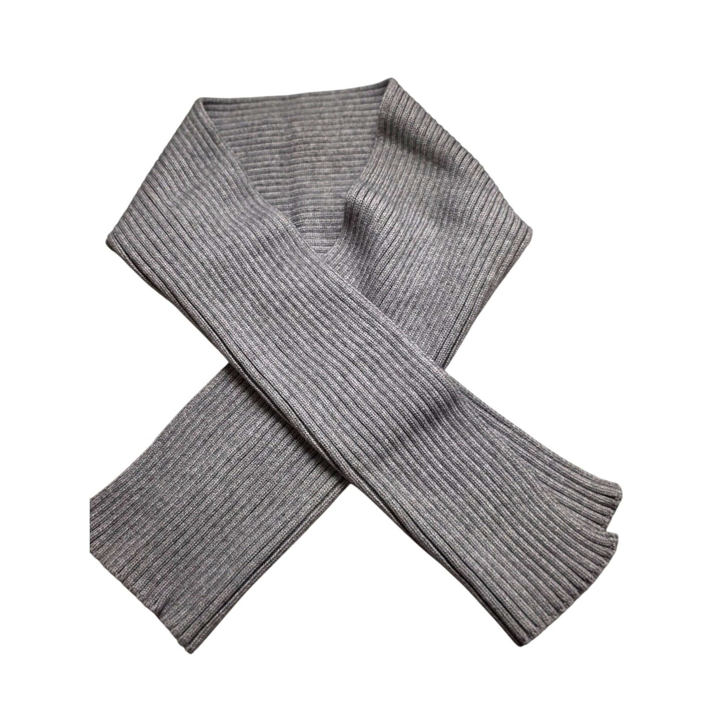 Ribbed Knit Winter Set With Faux Fur Pom Beanie & Scarf In Ivory or Gray
