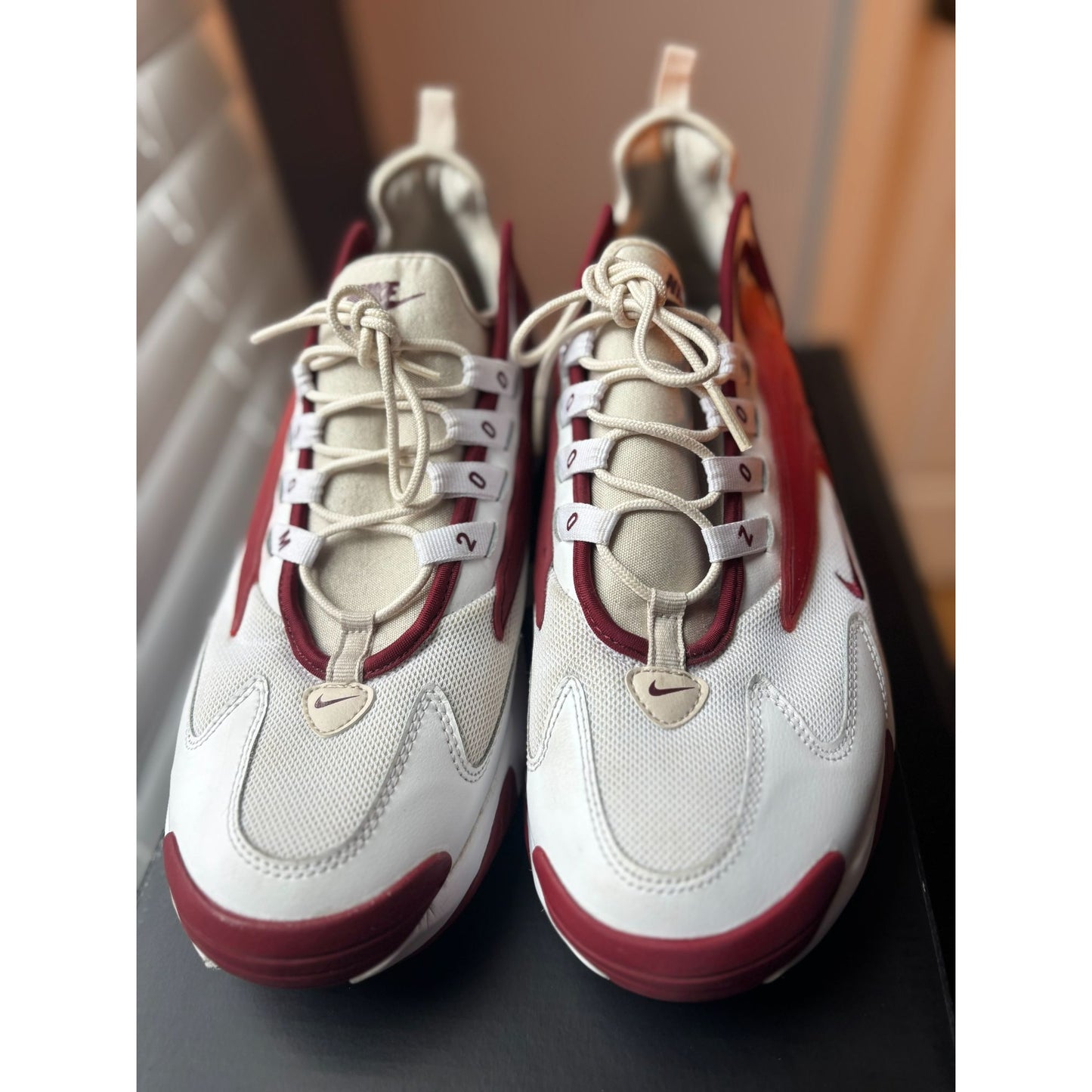 Nike Zoom 2K Mens Size 10.5 White/Red/Yellow Athletic Sneakers