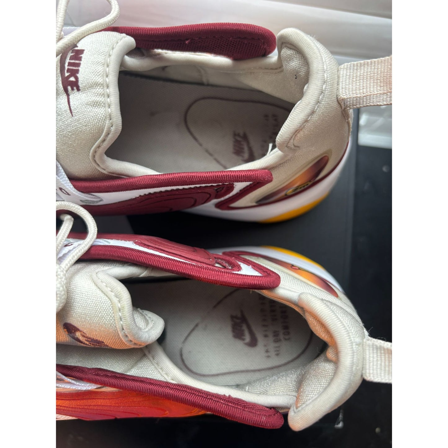 Nike Zoom 2K Mens Size 10.5 White/Red/Yellow Athletic Sneakers