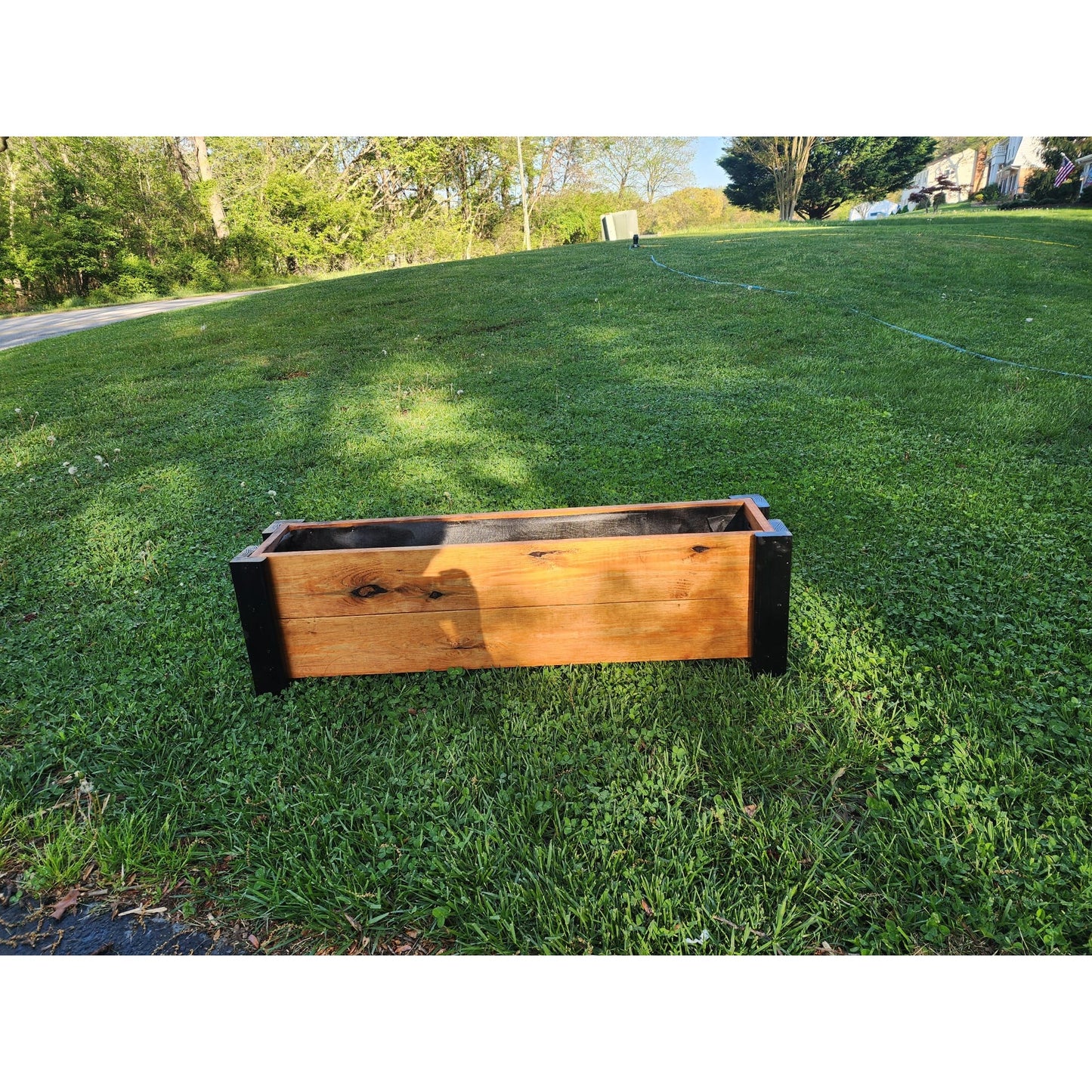 Rectangular Garden Planter Window wood Box For Succulents & Herbs & MORE