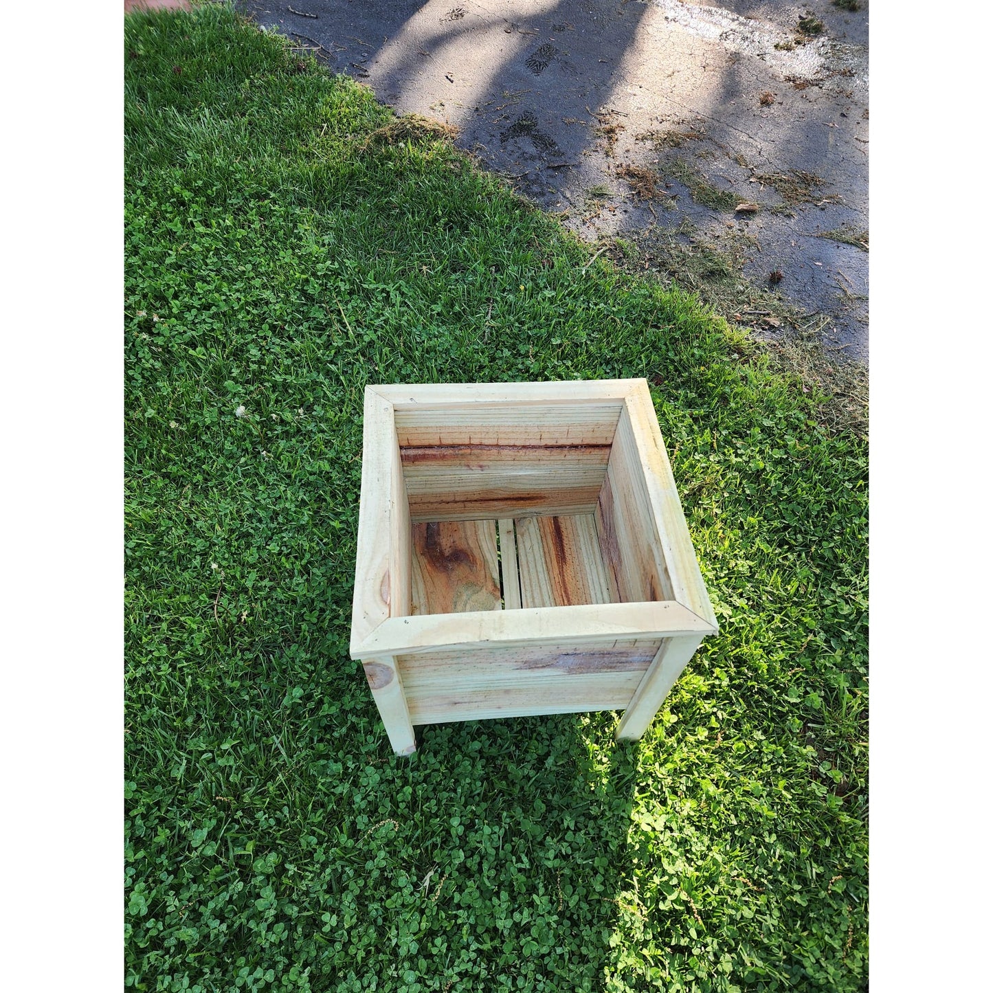 Square Lipped Wooden Garden Planter