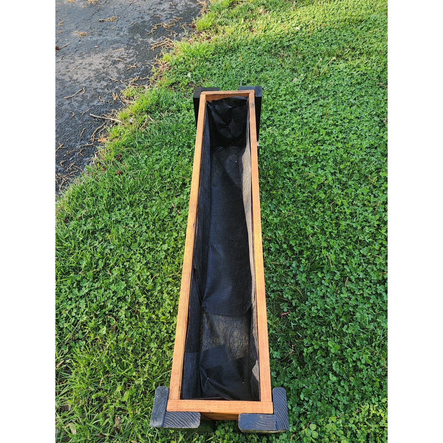 Rectangular Garden Planter Window wood Box For Succulents & Herbs & MORE
