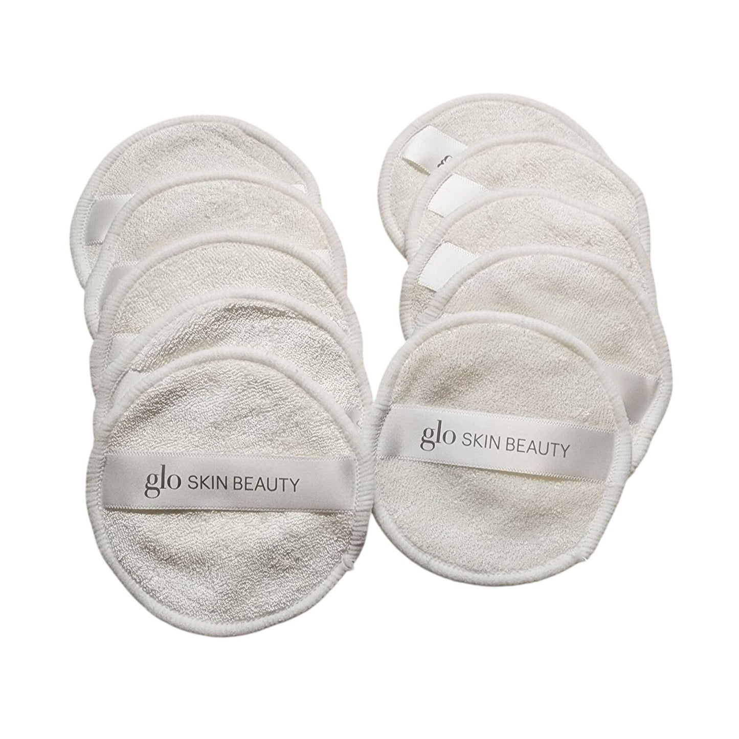 Glo Skin Beauty Reusable Cotton Facial Rounds With Storage Bag 10Pcs