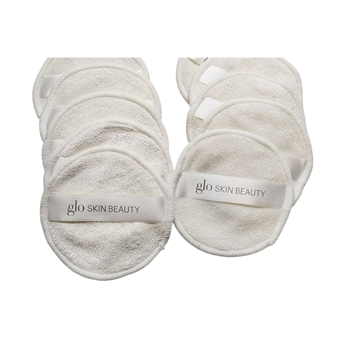 Glo Skin Beauty Reusable Cotton Facial Rounds With Storage Bag 10Pcs