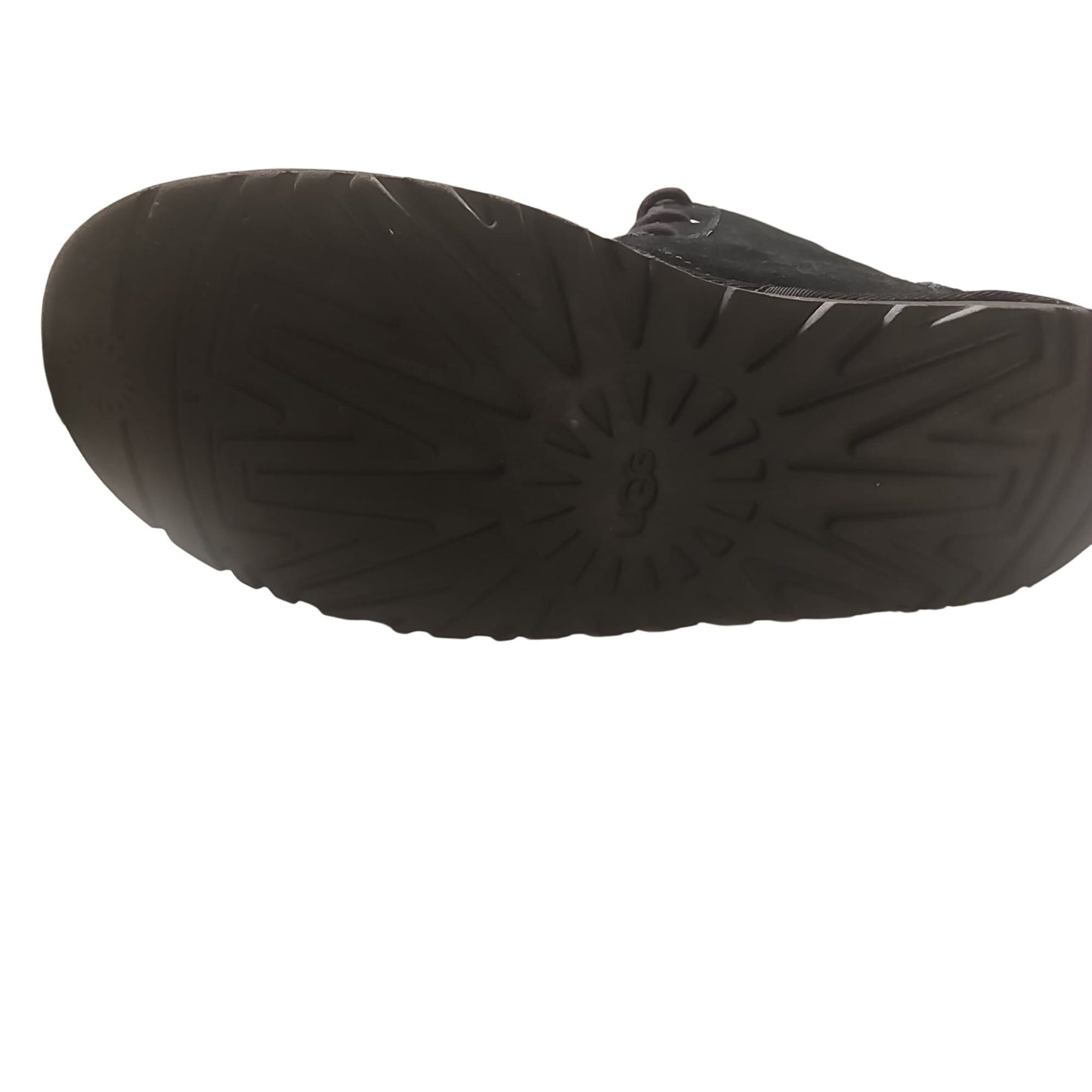 UGG Black Suede Fur-Lined Lace-Up Winter comfort Boots