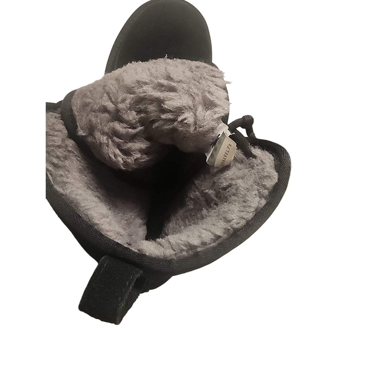 UGG Black Suede Fur-Lined Lace-Up Winter comfort Boots
