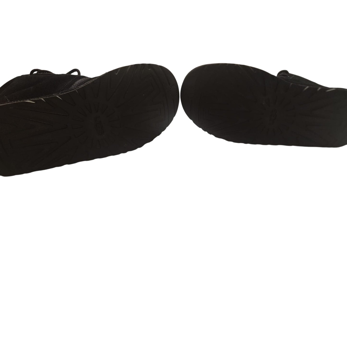 UGG Black Suede Fur-Lined Lace-Up Winter comfort Boots