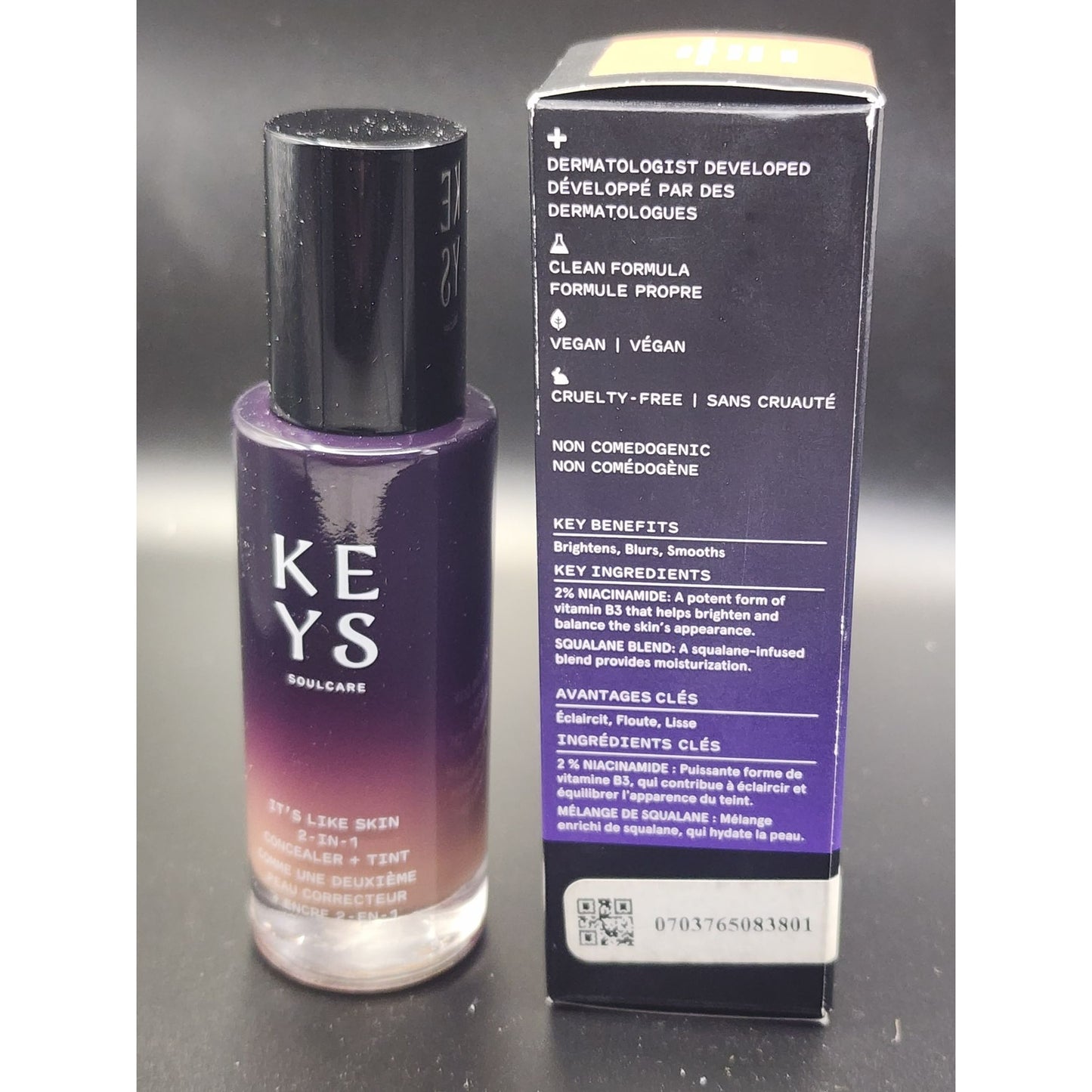 KEYS SOULCARE It's Like Skin 2 in 1 Concealer + Tint 380-C