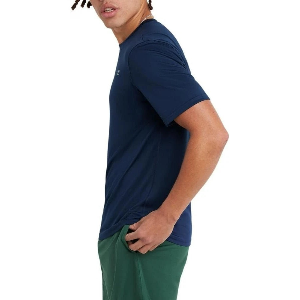 Champion men's clothing Double Dry Tee Navy