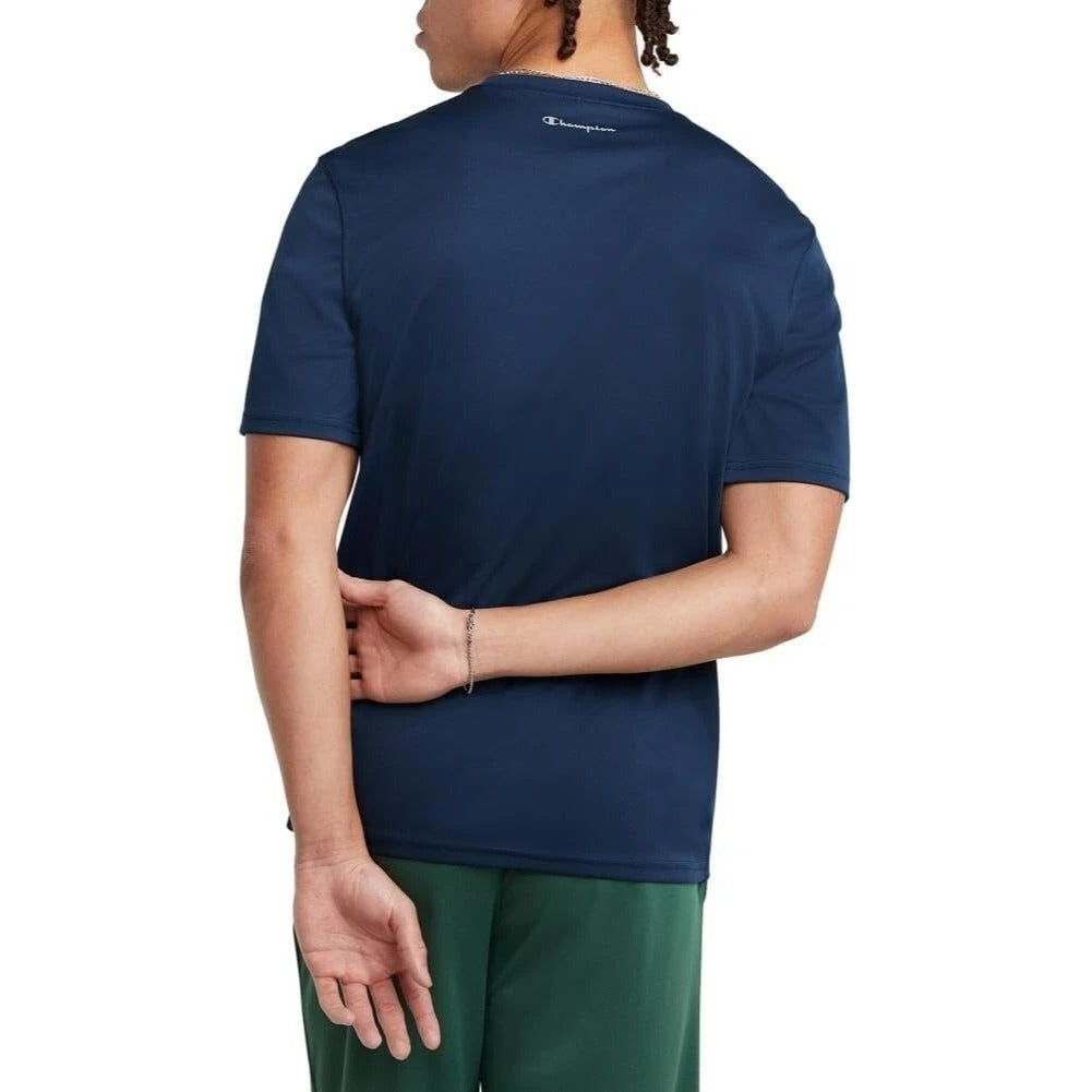Champion men's clothing Double Dry Tee Navy