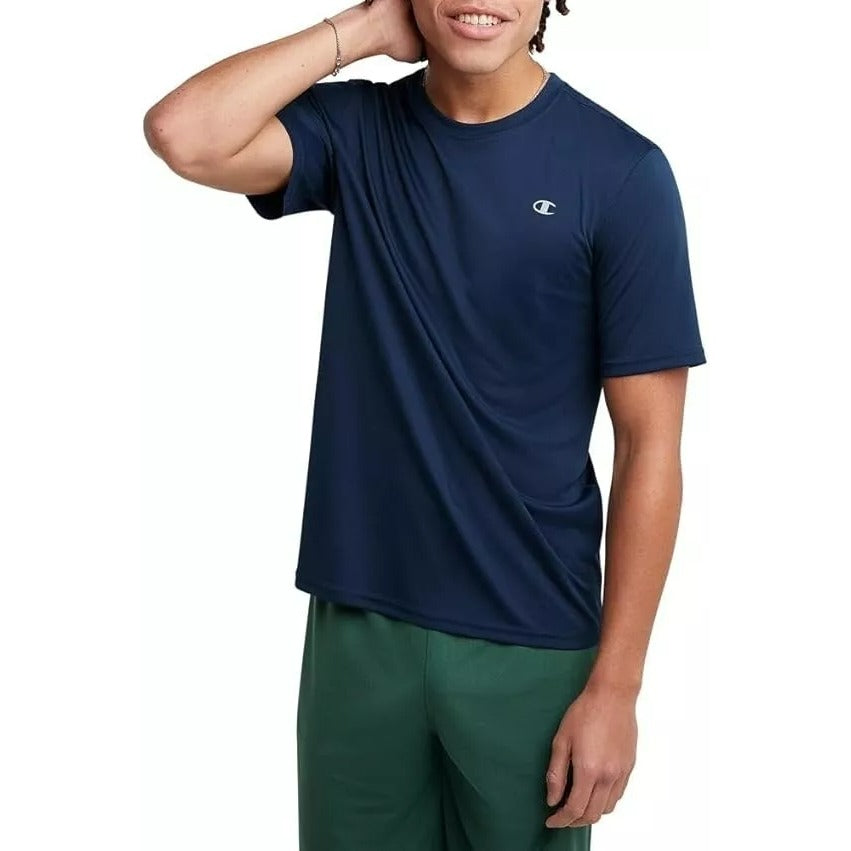 Champion men's clothing Double Dry Tee Navy