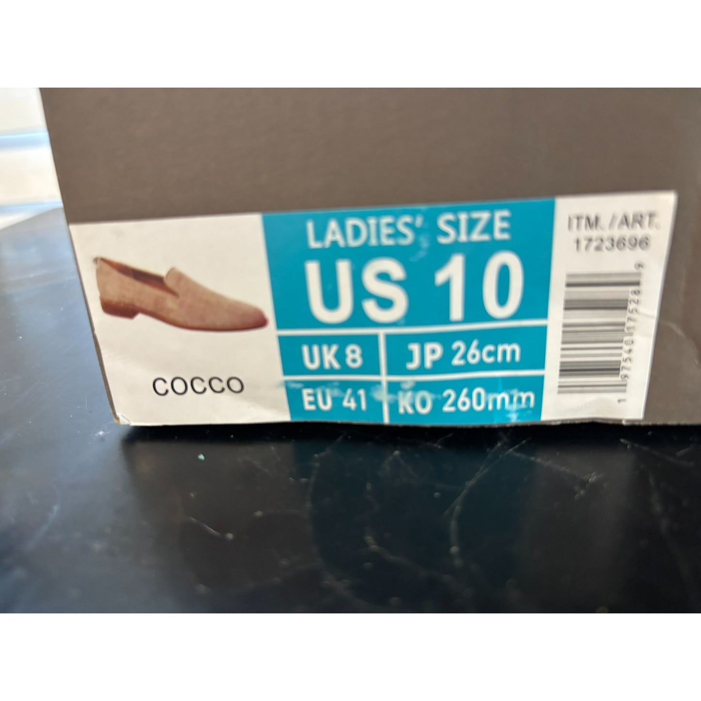 Franco Sarto Jeena Loafers Women's Genuine Suede Leather Shoes Cocca Size 10 EU41