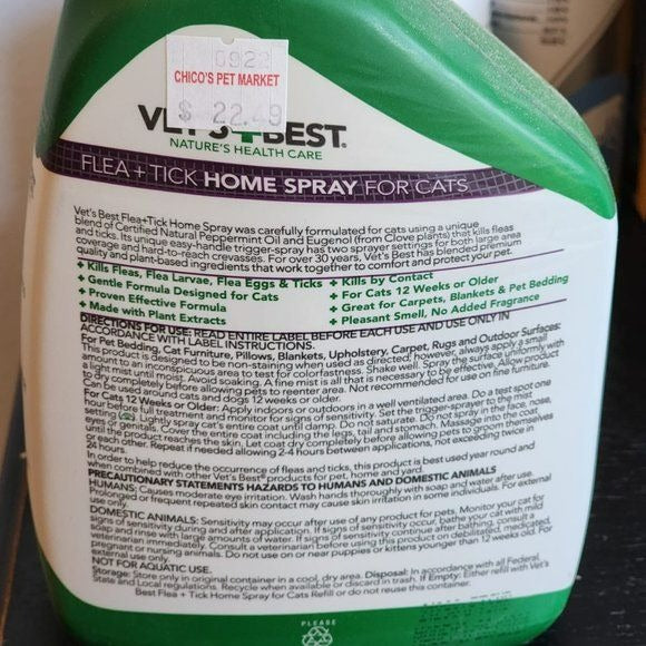 Vet's Best Flea and Tick Home Spray | Flea Treatment