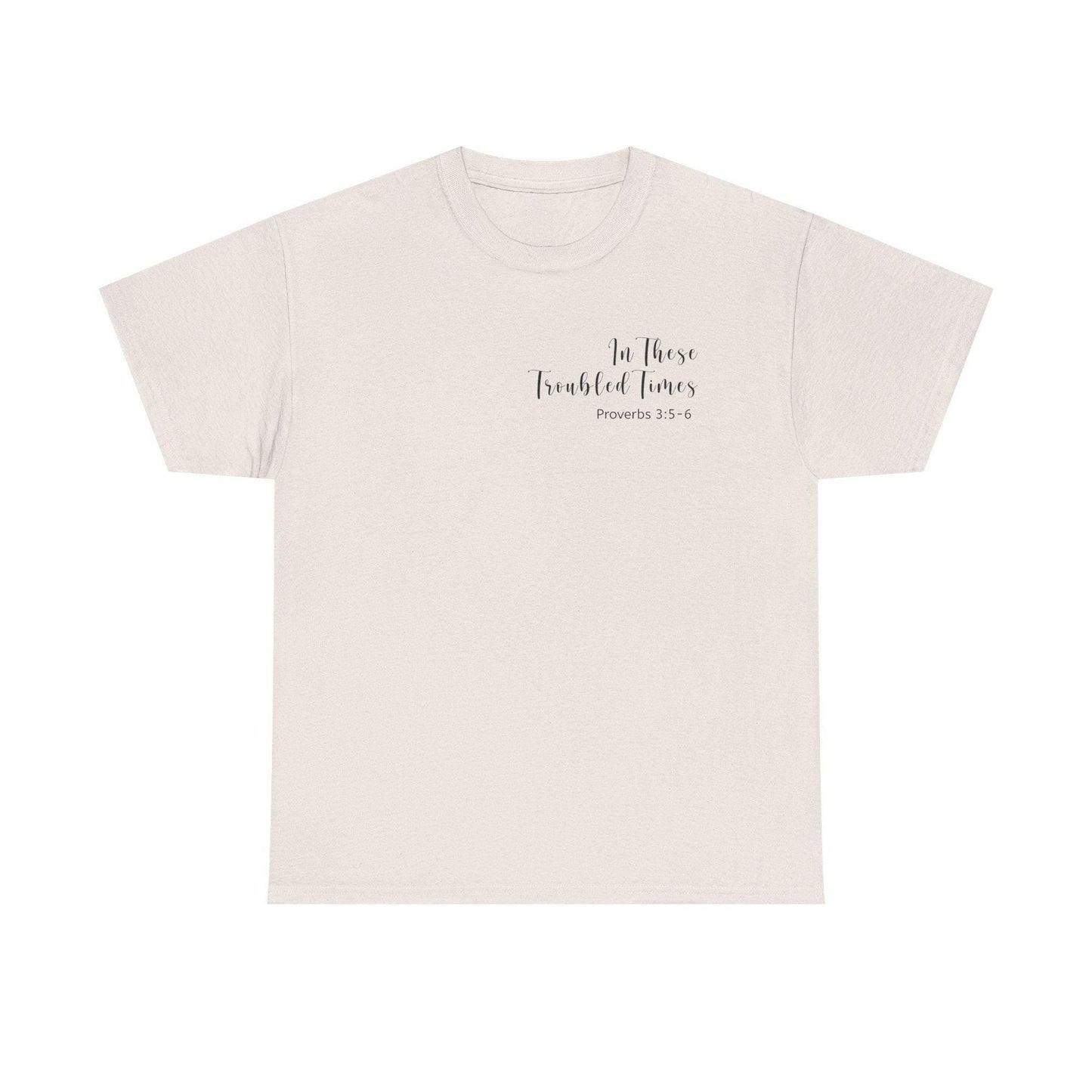In Troubled Times Trust In the Lord WOMENS T-Shirt, Inspirational Gift,