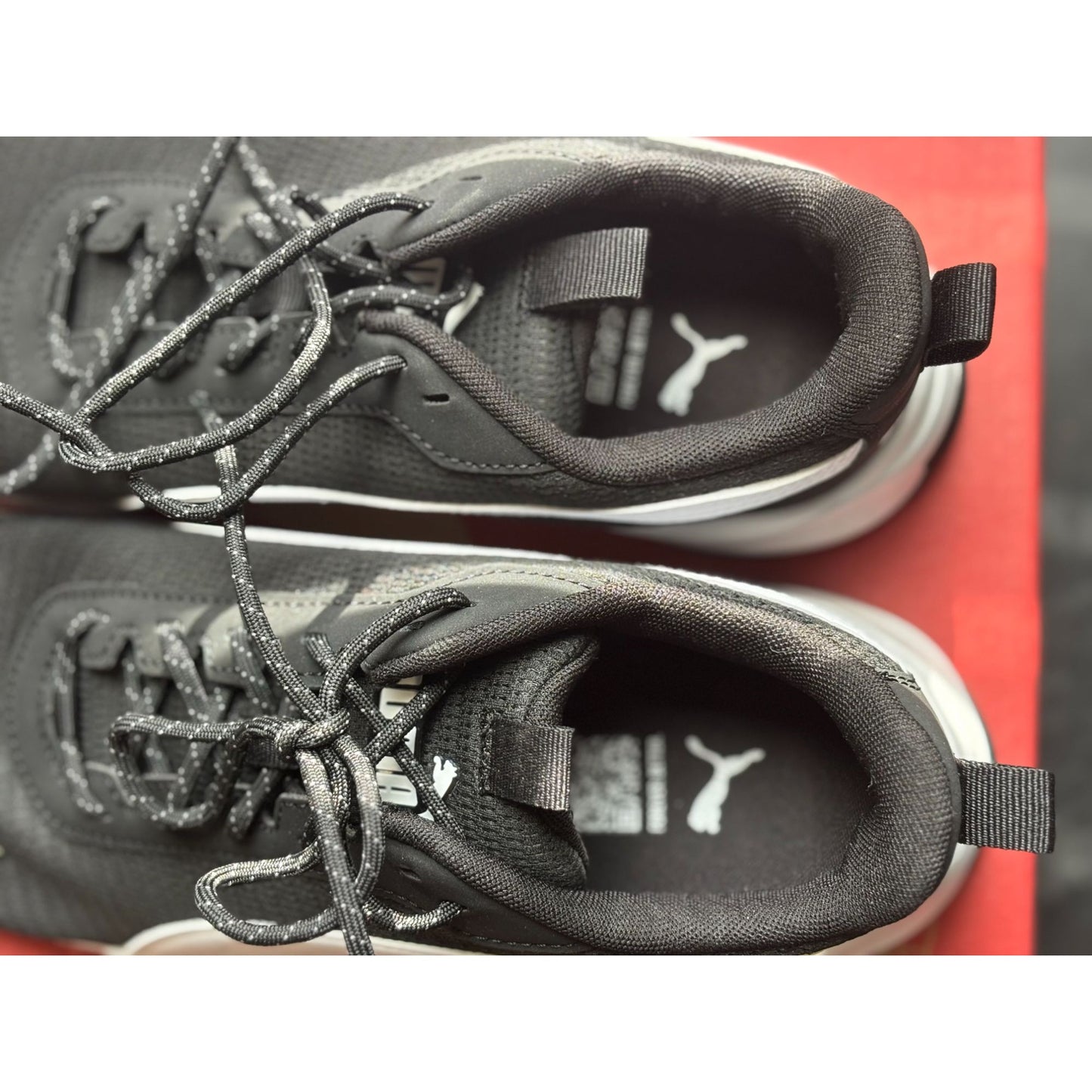 Puma Zip C mens shoes Black ace-Up Casual Athletic