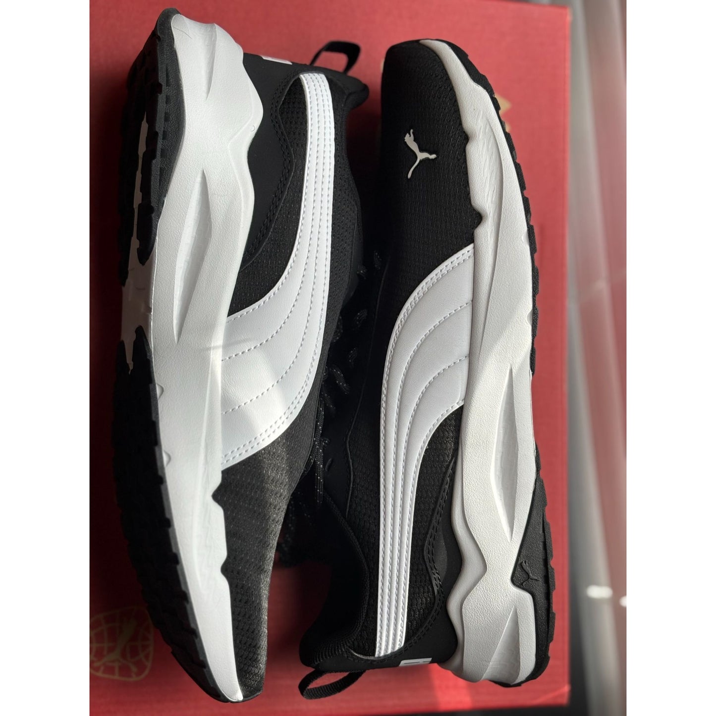 Puma Zip C mens shoes Black ace-Up Casual Athletic