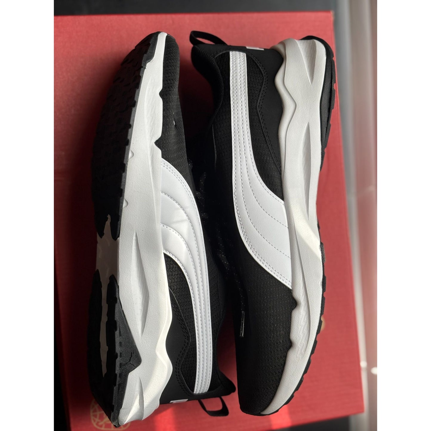 Puma Zip C mens shoes Black ace-Up Casual Athletic