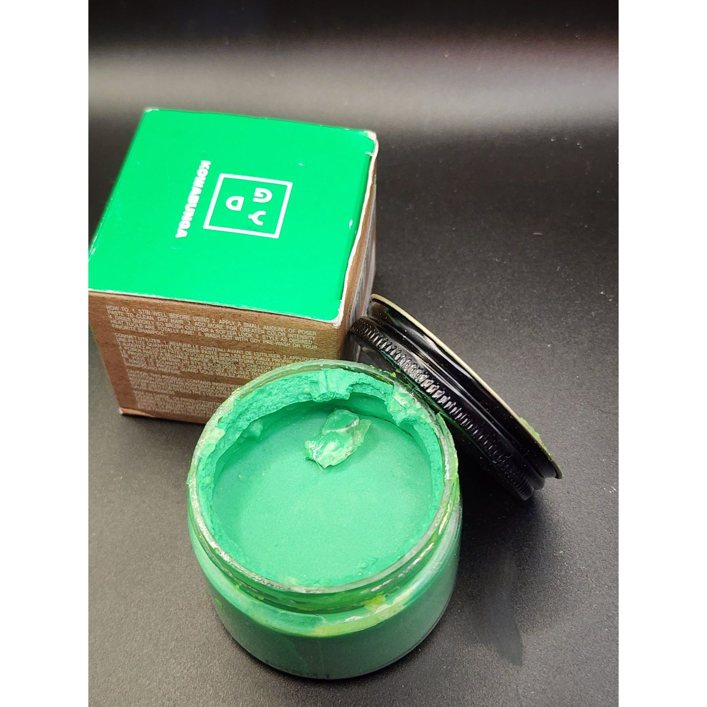Good Dye Young Poser Kowabunga green Temporary Hair Color Wax Washable, Bold.