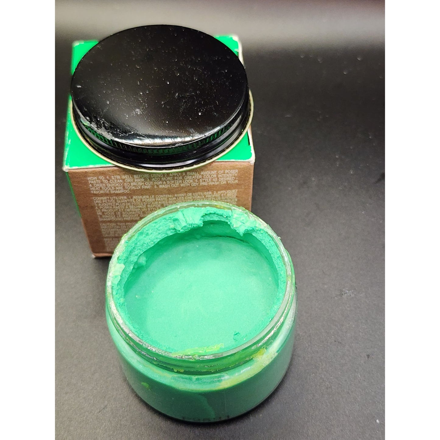 Good Dye Young Poser Kowabunga green Temporary Hair Color Wax Washable, Bold.
