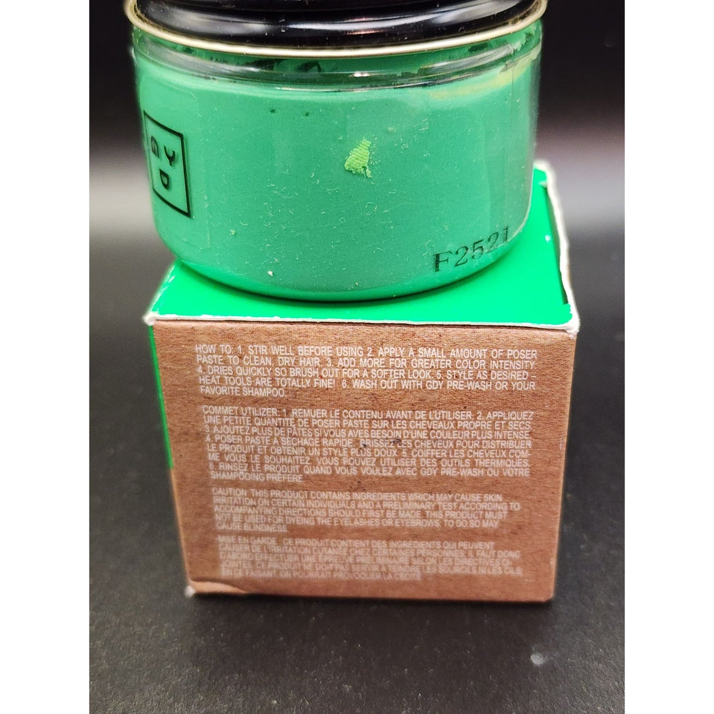 Good Dye Young Poser Kowabunga green Temporary Hair Color Wax Washable, Bold.