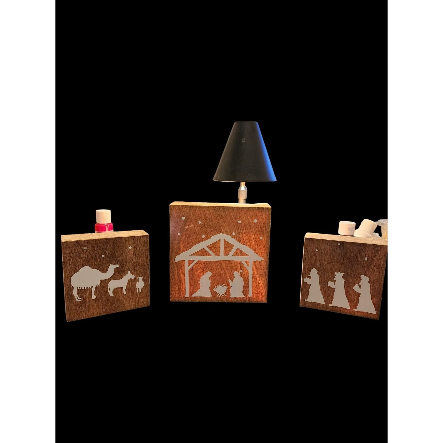 Nativity Scene Wooden Block Set decoration