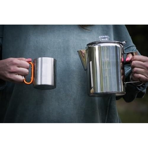 Alpine Mountain Gear 9 cup Percolator 5-Piece Stainless Steel Coffee Set