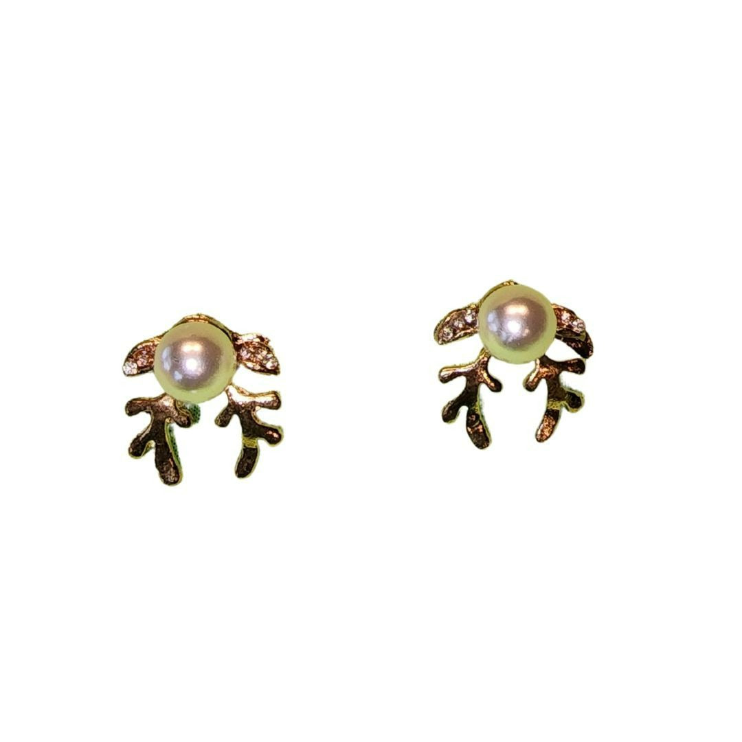 Christmas Pearl Deer Earrings For Women