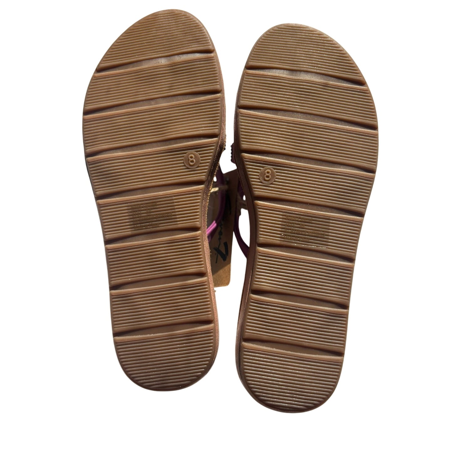 Seven7 Bondi Caramel Rhinestone Purple Sandals
