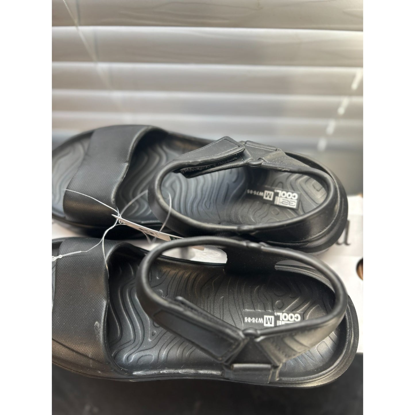 32 DEGREES WOMENS CUSHION STRAP SANDAL SLIP Black