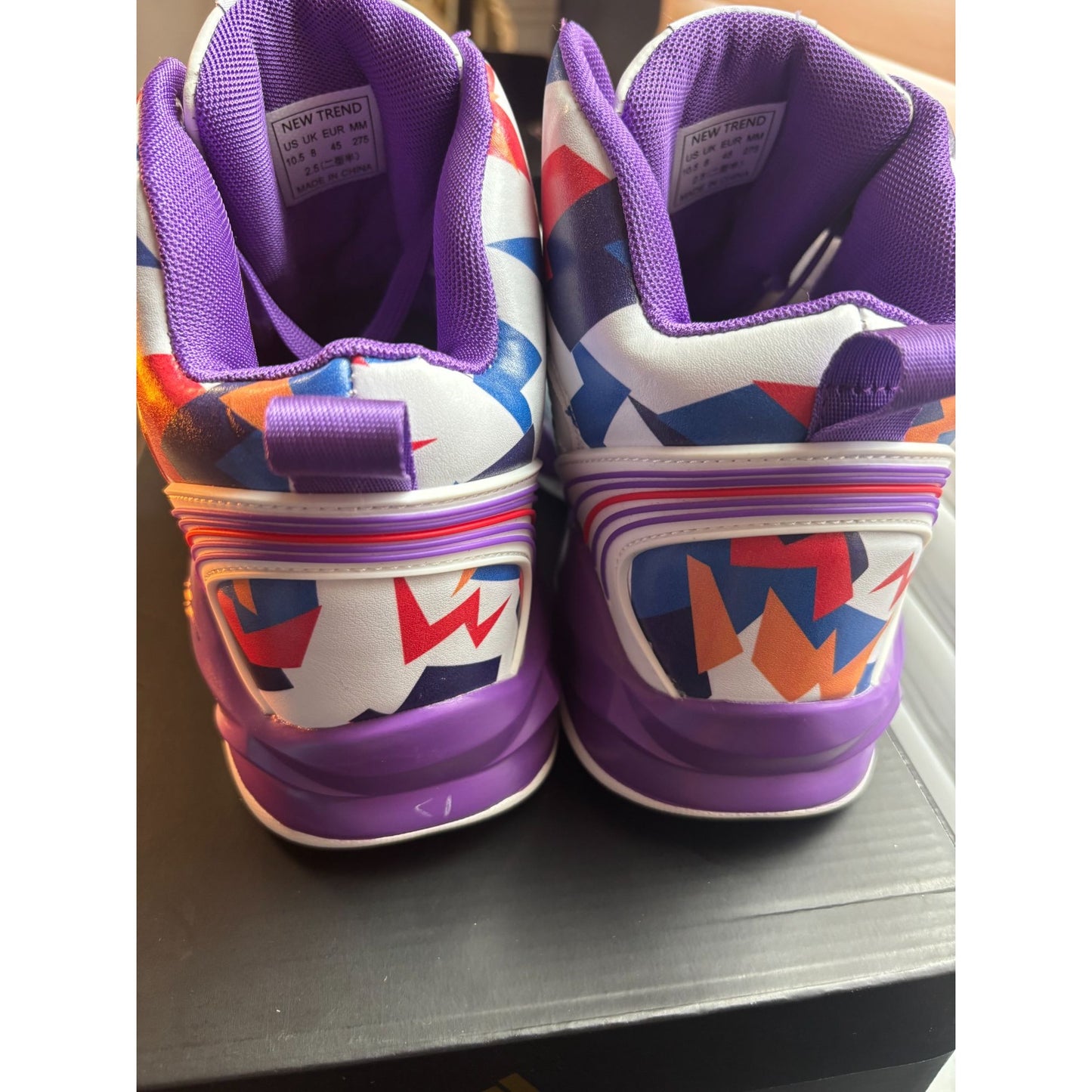 High Top Basketball Mens Size 10.5 Multi-Colored Sneakers Sports Shoes