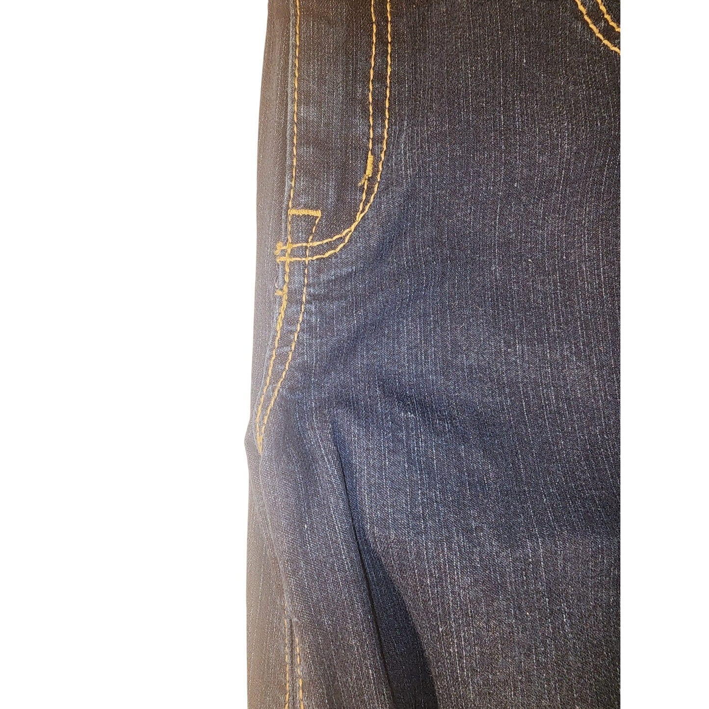 Cat & Jack Size 12 Straight Leg Dark Wash Denim Jeans adjustable waist button