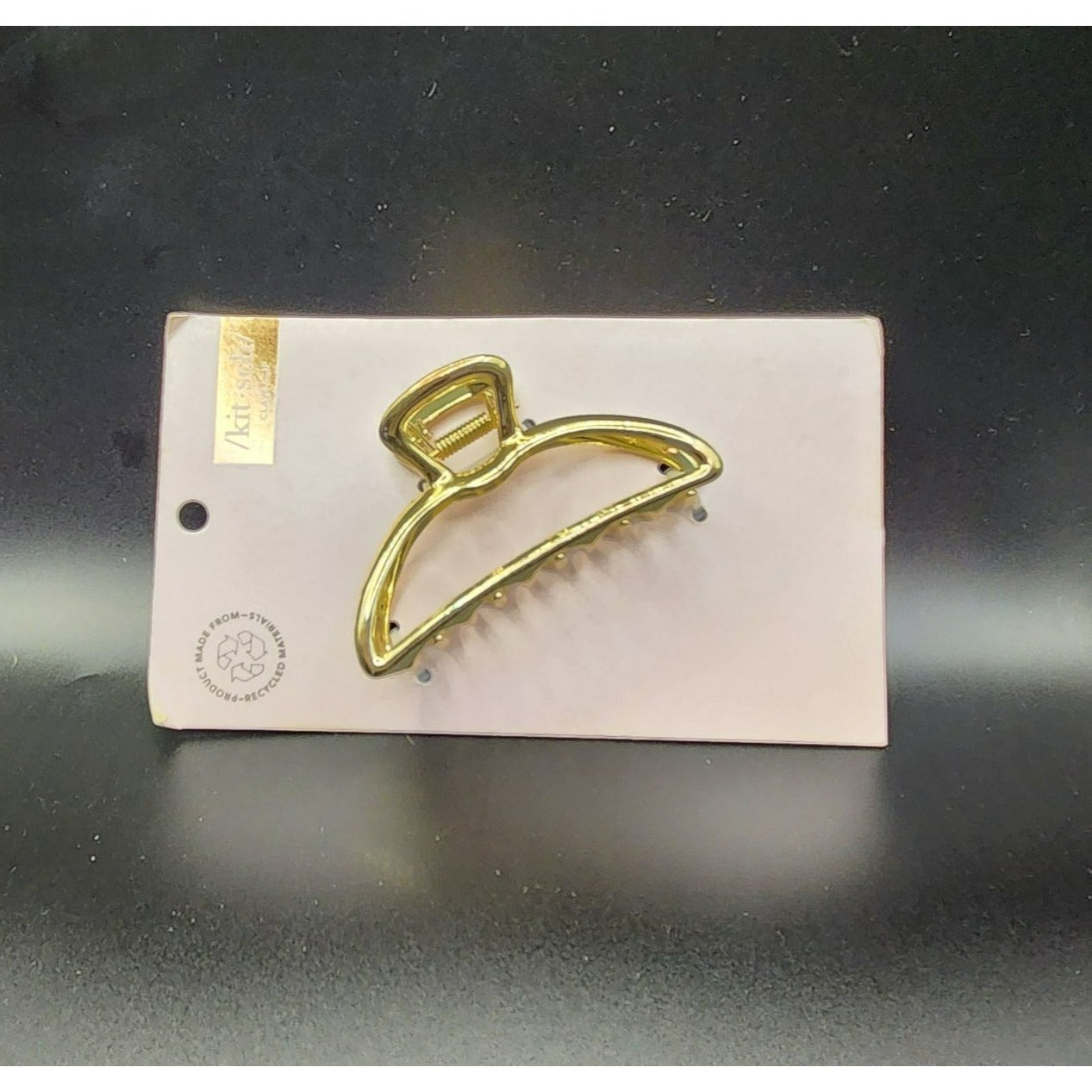 Kitsch Gold Metal Claw Hair Clip