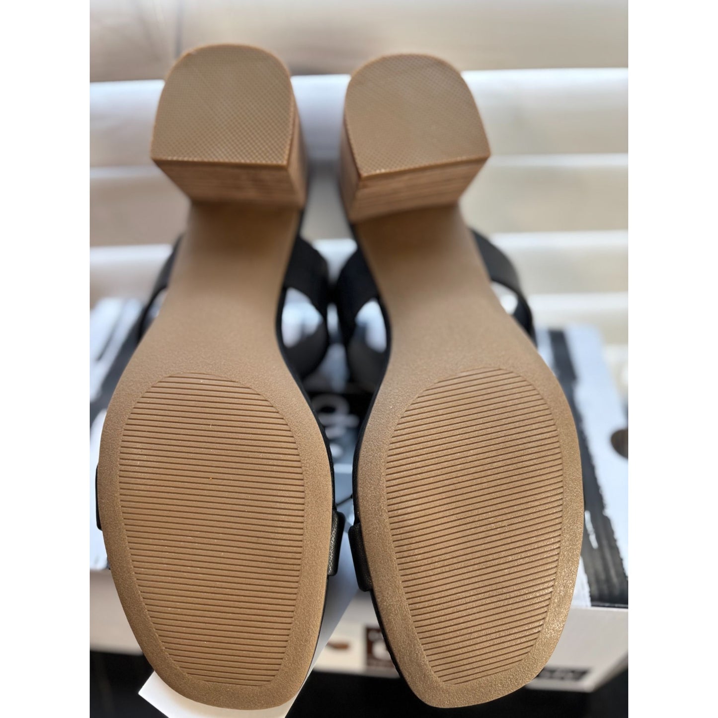 DV Lextra Black Block Heel Sandals Strappy Ladies Shoes Comfy Fit