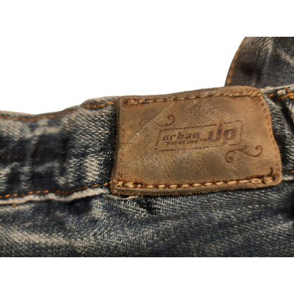 Urban Up Premium Jeans Bootcut Kids Size 8 Blue Denim Adjustable elastic waistband.