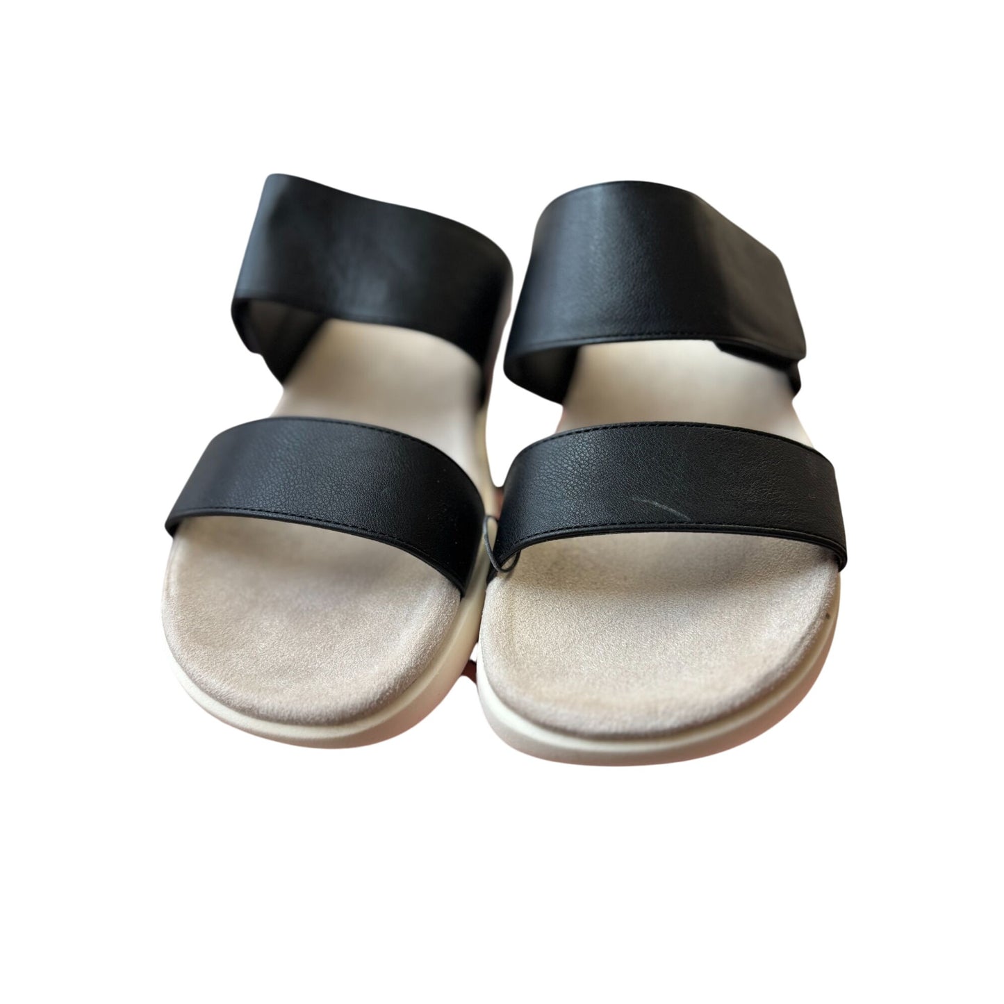 Kensie Jipsy Ladies Black Slide Sandals With Cushioned Footbed & Non-Slip Sz 11