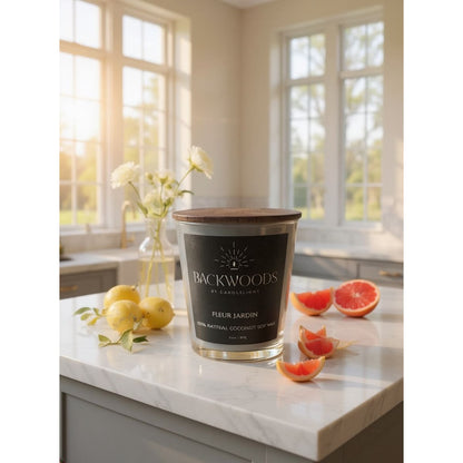 Backwoods By Candlelight Fleur Jardin Candle | Luxury Floral Home Fragrance