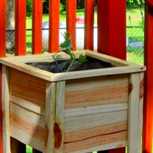 Cedar wood Planter box custom built