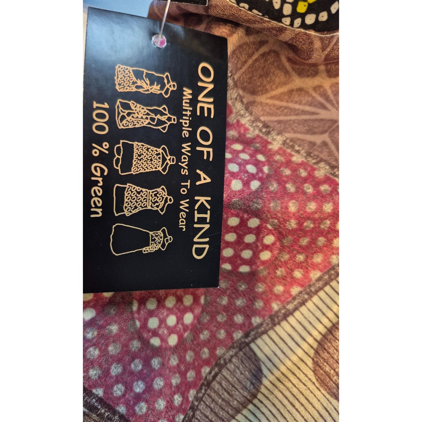 Bohemian Patchwork Multicolor Scarf With Floral & Geometric Patterns