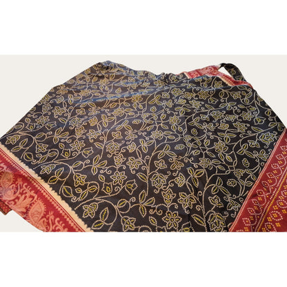 Bohemian Patchwork Multicolor Scarf With Floral & Geometric Patterns