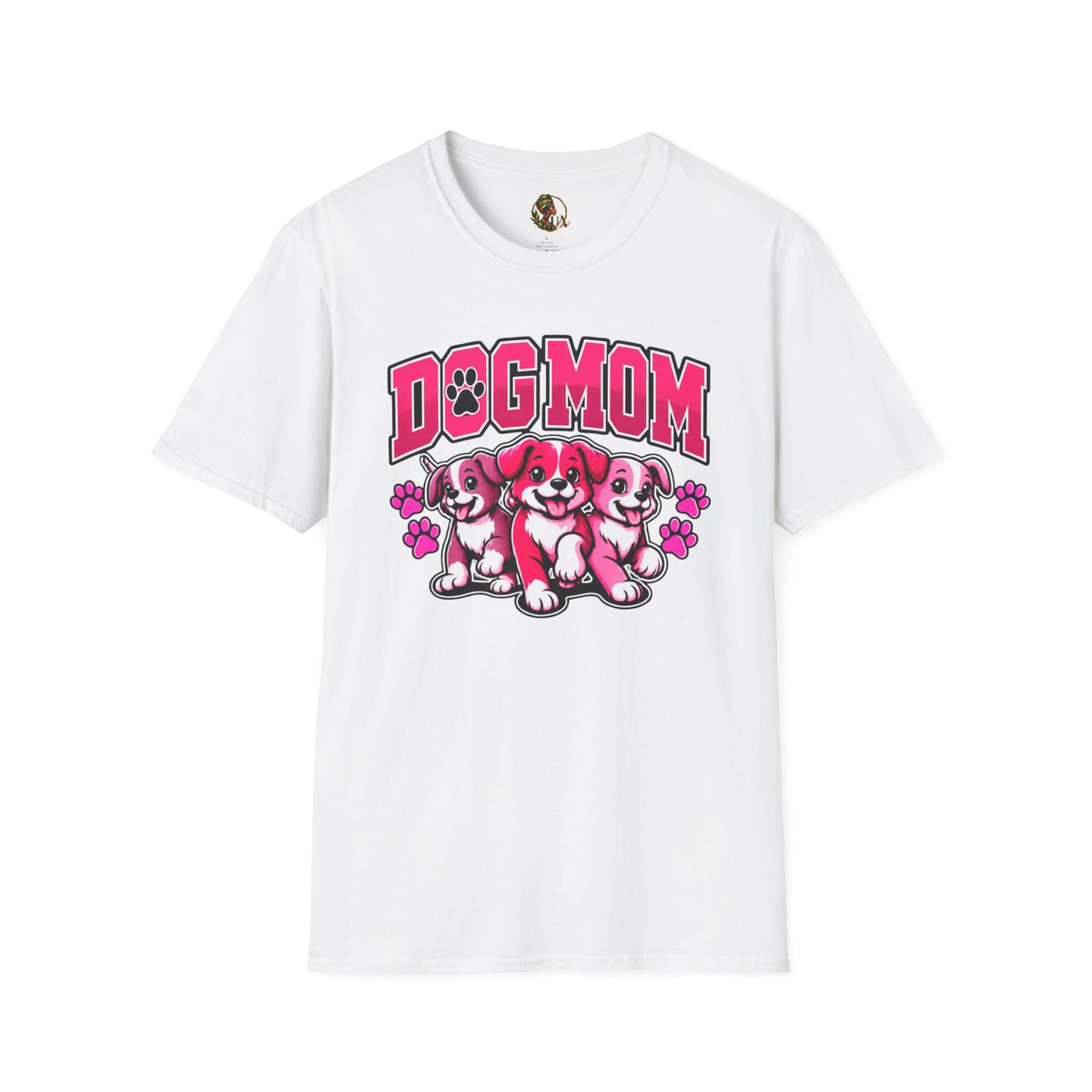 Urban Allure Dog Mom Graphic T-Shirt – Cute Puppy Lover Tee, Pet Mom Gift