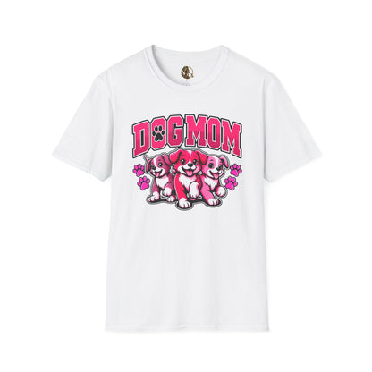 Urban Allure Dog Mom Graphic T-Shirt – Cute Puppy Lover Tee, Pet Mom Gift