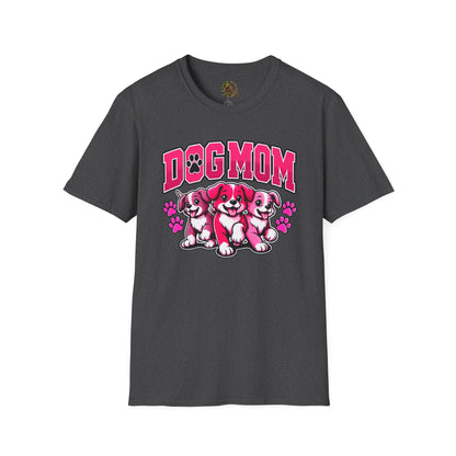 Urban Allure Dog Mom Graphic T-Shirt – Cute Puppy Lover Tee, Pet Mom Gift
