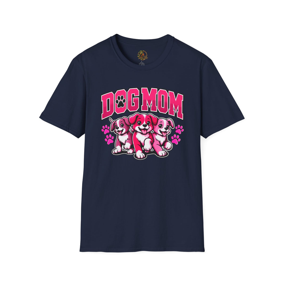 Urban Allure Dog Mom Graphic T-Shirt – Cute Puppy Lover Tee, Pet Mom Gift