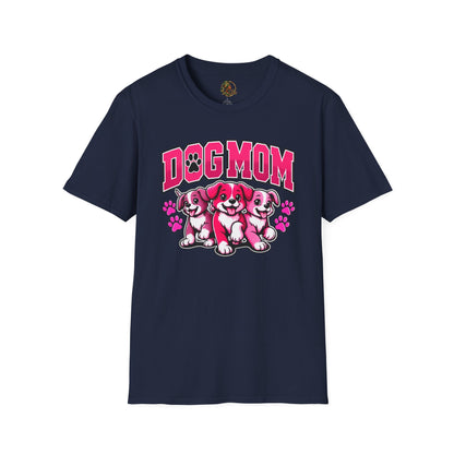 Urban Allure Dog Mom Graphic T-Shirt – Cute Puppy Lover Tee, Pet Mom Gift