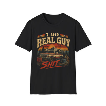 I Do Real Guy T-Shirt — Vintage Camper Sunset Graphic Tee