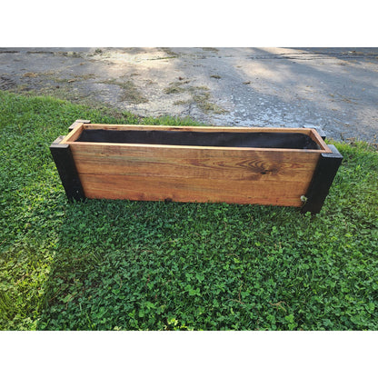 Rectangular Garden Planter Window wood Box For Succulents & Herbs & MORE