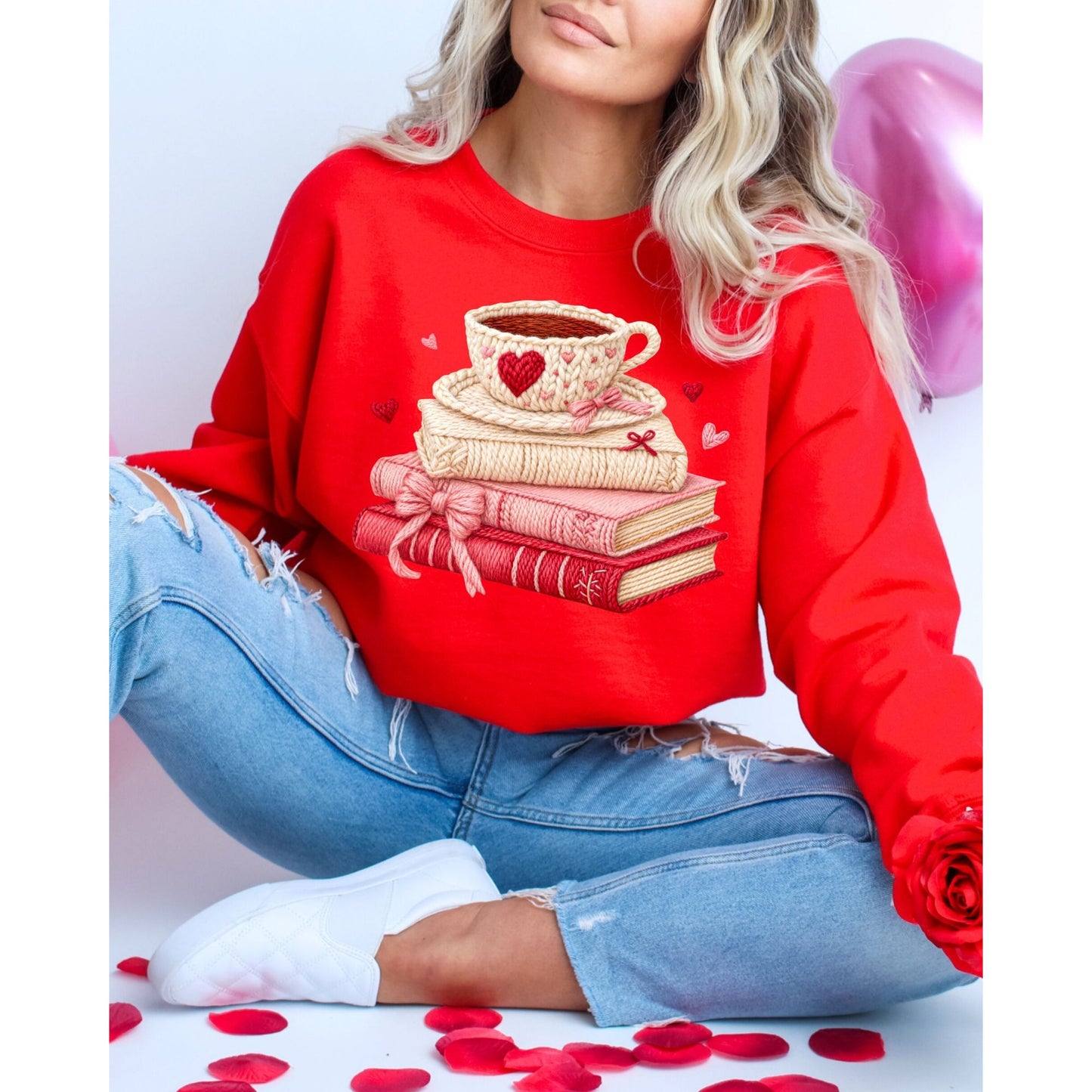 Cozy Book Lover Graphic Reading Aesthetic SweatShirt